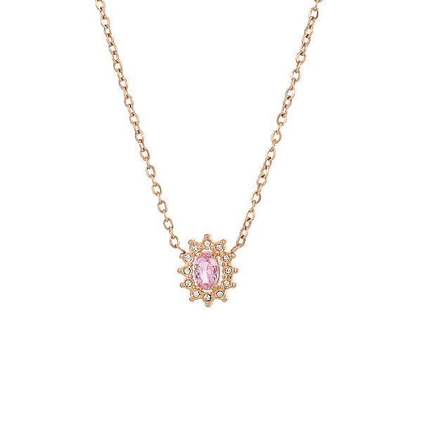 PandaHall Cubic Zirconia Flower Pendant Necklaces with Stainless Steel Chains, Rose Gold, 17.72 inch(45cm) Cubic Zirconia Oval
PandaHall Cubic Zirconia Flower Pendant Necklaces with Stainless Steel Chains, Rose Gold, 17.72 inch(45cm) Cubic Zirconia Oval