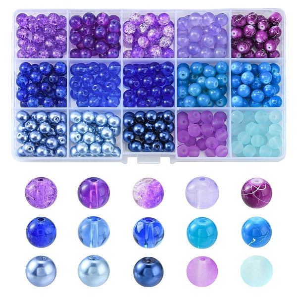PandaHall 375Pcs 15 Style Spray Painted & Baking Painted & Drawbench & Translucent Glass Beads, for Beading Jewelry Making, Round, Mixed..., Multicolor
PandaHall 375Pcs 15 Style Spray Painted & Baking Painted & Drawbench & Translucent Glass Beads, for Beading Jewelry Making, Round, Mixed..., Multicolor