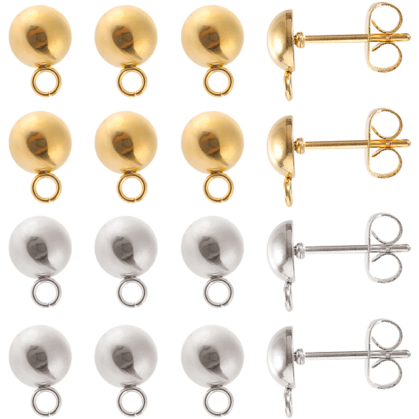 PandaHall SUNNYCLUE 1 Box 80Pcs Half Ball Post Earrings 304 Stainless Steel Earring Post with Loop 40Pcs Earring Ball Posts 40Pcs Butterfly...
PandaHall SUNNYCLUE 1 Box 80Pcs Half Ball Post Earrings 304 Stainless Steel Earring Post with Loop 40Pcs Earring Ball Posts 40Pcs Butterfly...