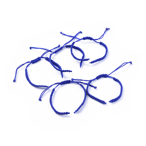 PandaHall Braided Nylon Cord for DIY Bracelet Making, Medium Blue, 145~155x5x2mm, Hole: 2~4mm Nylon Blue
PandaHall Braided Nylon Cord for DIY Bracelet Making, Medium Blue, 145~155x5x2mm, Hole: 2~4mm Nylon Blue