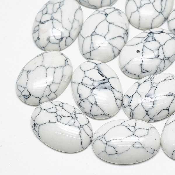 PandaHall Synthetic Turquoise Cabochons, Oval, White, 8x6x3mm Synthetic Turquoise Oval White
PandaHall Synthetic Turquoise Cabochons, Oval, White, 8x6x3mm Synthetic Turquoise Oval White