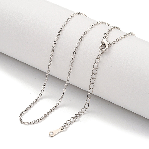 PandaHall Brass Cable Chain Necklaces for Women, Platinum, 18.03 inch(458mm) Brass
PandaHall Brass Cable Chain Necklaces for Women, Platinum, 18.03 inch(458mm) Brass