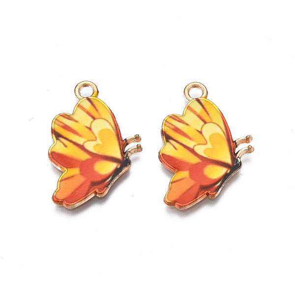 PandaHall Printed Alloy Pendants, Cadmium Free & Nickel Free & Lead Free, Light Gold, Butterfly, Gold, 24.5x16.5x1.5mm, Hole: 1.8mm Alloy...
PandaHall Printed Alloy Pendants, Cadmium Free & Nickel Free & Lead Free, Light Gold, Butterfly, Gold, 24.5x16.5x1.5mm, Hole: 1.8mm Alloy...