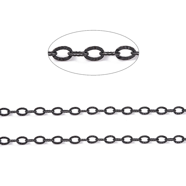 PandaHall 304 Stainless Steel Textured Cable Chains, Soldered, with Spool, Knurling, Electrophoresis Black, 3.5x2.5x0.4mm, about 32.8 Feet...
PandaHall 304 Stainless Steel Textured Cable Chains, Soldered, with Spool, Knurling, Electrophoresis Black, 3.5x2.5x0.4mm, about 32.8 Feet...