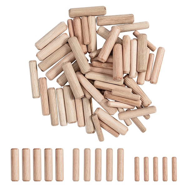 PandaHall Wooden Dowel Pins, Woodworking Craft Rods, for Furniture Fitting Tools, Mixed Sized, BurlyWood, 30x6mm/40x8mm/40x10mm, about..., Orange
PandaHall Wooden Dowel Pins, Woodworking Craft Rods, for Furniture Fitting Tools, Mixed Sized, BurlyWood, 30x6mm/40x8mm/40x10mm, about..., Orange