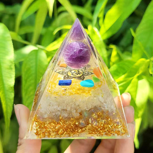 PandaHall Orgonite Pyramid Resin Energy Generators, Natural Amethyst Round Inside for Home Office Desk Decoration, 50mm Amethyst Pyramid
PandaHall Orgonite Pyramid Resin Energy Generators, Natural Amethyst Round Inside for Home Office Desk Decoration, 50mm Amethyst Pyramid