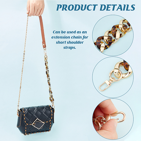 PandaHall WADORN 2pcs Short Resin Purse Bag Handles, 30.8cm Handbag Chain Retro Leopard Purse Chain Handles Thick Large Flat Chain Strap..., Brown
PandaHall WADORN 2pcs Short Resin Purse Bag Handles, 30.8cm Handbag Chain Retro Leopard Purse Chain Handles Thick Large Flat Chain Strap..., Brown