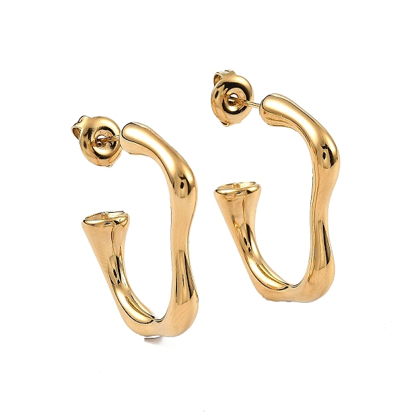 PandaHall Ion Plating(IP) 304 Stainless Steel Stud Earrings for Women, Oval, Real 14K Gold Plated, 26.5x23.5x6mm, Pin: 0.6~0.9mm 304...
PandaHall Ion Plating(IP) 304 Stainless Steel Stud Earrings for Women, Oval, Real 14K Gold Plated, 26.5x23.5x6mm, Pin: 0.6~0.9mm 304...
