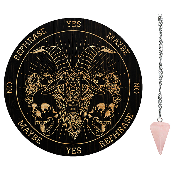 PandaHall AHADEMAKER Dowsing Divination Supplies Kit, Including PVC Plastic Pendulum Board, 304 Stainless Steel Cable Chain Necklaces...
PandaHall AHADEMAKER Dowsing Divination Supplies Kit, Including PVC Plastic Pendulum Board, 304 Stainless Steel Cable Chain Necklaces...