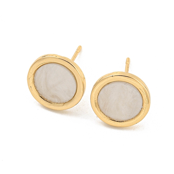 PandaHall Alloy Stud Earring, with Acrylic Finding, Flat Round, Light Gold, 11mm Alloy Flat Round White
PandaHall Alloy Stud Earring, with Acrylic Finding, Flat Round, Light Gold, 11mm Alloy Flat Round White