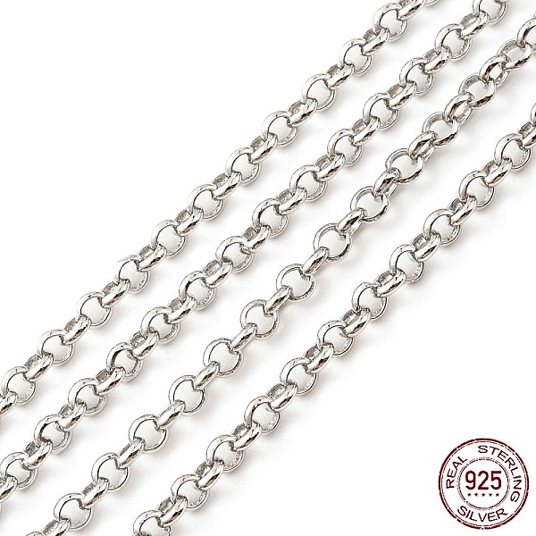 PandaHall Rhodium Plated 925 Sterling Silver Rolo Chains, Soldered, Platinum, Link: 2.5x2x1mm Sterling Silver
PandaHall Rhodium Plated 925 Sterling Silver Rolo Chains, Soldered, Platinum, Link: 2.5x2x1mm Sterling Silver