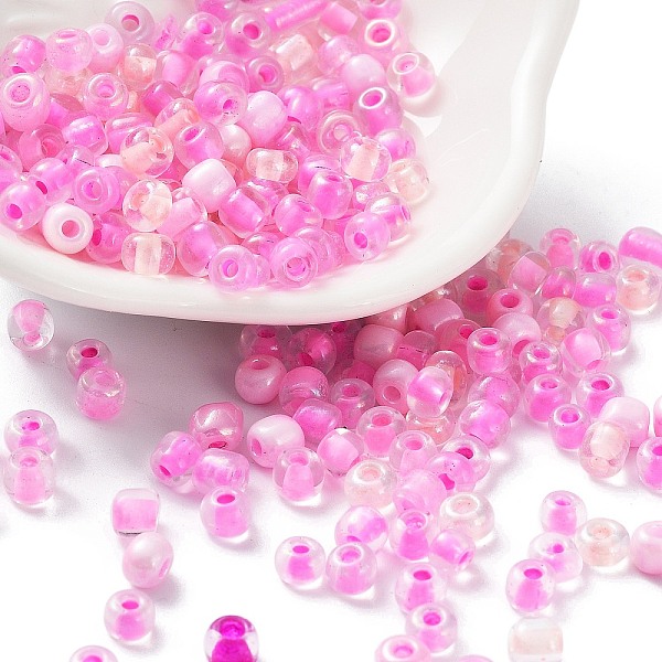 PandaHall 6/0 Glass Seed Beads, Round Hole, Round, Inside Colours & Transparent Colours Rainbow, Pink, 4x3mm, Hole: 1.2mm, about...
PandaHall 6/0 Glass Seed Beads, Round Hole, Round, Inside Colours & Transparent Colours Rainbow, Pink, 4x3mm, Hole: 1.2mm, about...