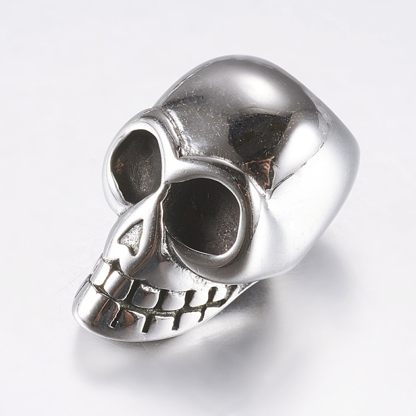 PandaHall 316 Surgical Stainless Steel Cord End Caps, Skull, Antique Silver, 19x12.5x12.5mm, Hole: 6mm 316 Surgical Stainless Steel
PandaHall 316 Surgical Stainless Steel Cord End Caps, Skull, Antique Silver, 19x12.5x12.5mm, Hole: 6mm 316 Surgical Stainless Steel