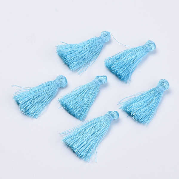PandaHall Polyester Tassel Pendant Decorations, Light Sky Blue, 30~35mm Polyester Blue
PandaHall Polyester Tassel Pendant Decorations, Light Sky Blue, 30~35mm Polyester Blue