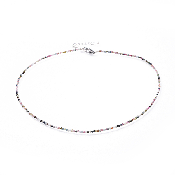 PandaHall Natural Tourmaline Beaded Necklaces, with 304 Stainless Steel Lobster Claw Clasps and Brass Extender Chains, Faceted, 15.8 inch...
PandaHall Natural Tourmaline Beaded Necklaces, with 304 Stainless Steel Lobster Claw Clasps and Brass Extender Chains, Faceted, 15.8 inch...