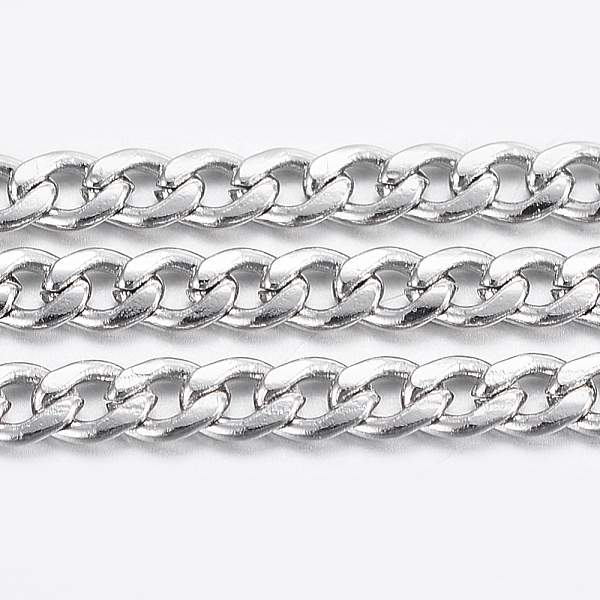 PandaHall 304 Stainless Steel Curb Chains, Twisted Chains, Unwelded, with Spool, Stainless Steel Color, 3x2x0.6mm, about 65.61 Feet...
PandaHall 304 Stainless Steel Curb Chains, Twisted Chains, Unwelded, with Spool, Stainless Steel Color, 3x2x0.6mm, about 65.61 Feet...