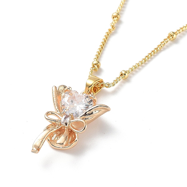 PandaHall Glass Bouquet Pendant Necklaces, with Brass Satellite Chains, Light Gold, 17.32 inch(440mm) Brass Flower Clear
PandaHall Glass Bouquet Pendant Necklaces, with Brass Satellite Chains, Light Gold, 17.32 inch(440mm) Brass Flower Clear