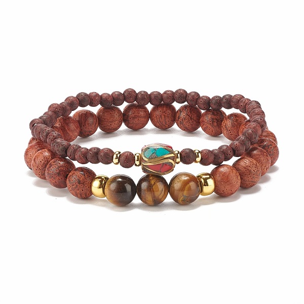 PandaHall 2Pcs 2 Style Natural Dracaena Draco(Dragon Tree) Wood & Mixed Gemstone Stretch Bracelets Set for Women, Coconut Brown, Inner...
PandaHall 2Pcs 2 Style Natural Dracaena Draco(Dragon Tree) Wood & Mixed Gemstone Stretch Bracelets Set for Women, Coconut Brown, Inner...