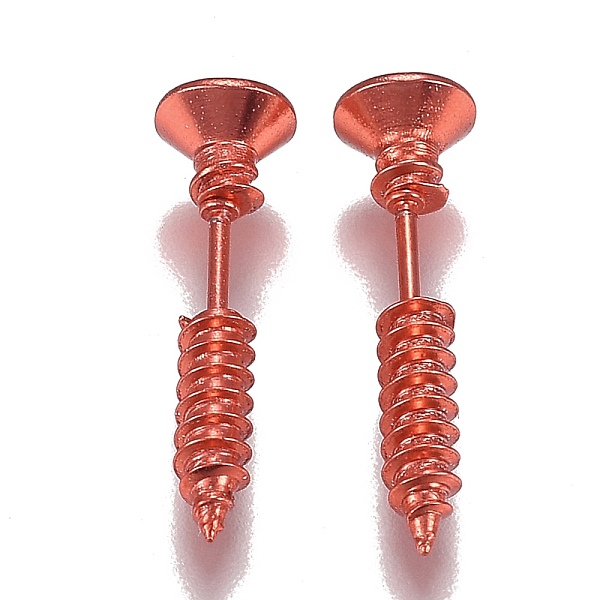 PandaHall Vacuum Plating 304 Stainless Steel Unisex Punk Hip-hop Rock Nail Shape Screw Pierced Stud Earrings, Orange Red, 25.5x7mm, Pin: 1mm...
PandaHall Vacuum Plating 304 Stainless Steel Unisex Punk Hip-hop Rock Nail Shape Screw Pierced Stud Earrings, Orange Red, 25.5x7mm, Pin: 1mm...