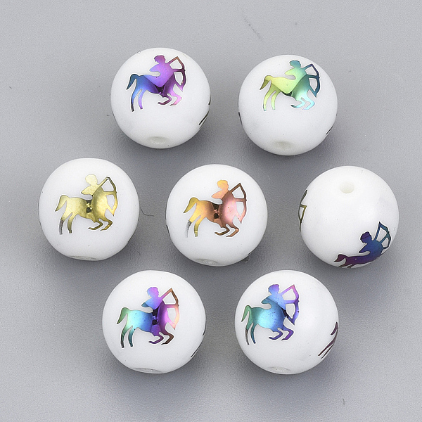 PandaHall Electroplate Glass Beads, Round with Constellations Pattern, Multi-color Plated, Sagittarius, 10mm, Hole: 1.2mm Glass Sagittarius
PandaHall Electroplate Glass Beads, Round with Constellations Pattern, Multi-color Plated, Sagittarius, 10mm, Hole: 1.2mm Glass Sagittarius
