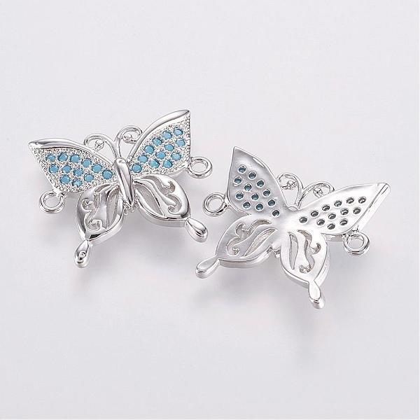 PandaHall Brass Micro Pave Cubic Zirconia Links, Butterfly, Platinum, 20.5x17.5x2.5mm, Hole: 1.5mm Brass+Cubic Zirconia Butterfly
PandaHall Brass Micro Pave Cubic Zirconia Links, Butterfly, Platinum, 20.5x17.5x2.5mm, Hole: 1.5mm Brass+Cubic Zirconia Butterfly