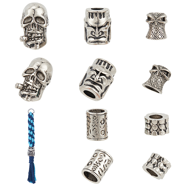 PandaHall 10 Pcs Paracord Beads, 5.5-7mm Hole Alloy European Beads Metal Large Hole Beads Lanyard Beads for EDC Pendant Flashlight Knuckles...
PandaHall 10 Pcs Paracord Beads, 5.5-7mm Hole Alloy European Beads Metal Large Hole Beads Lanyard Beads for EDC Pendant Flashlight Knuckles...