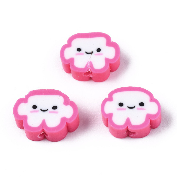 PandaHall Handmade Polymer Clay Beads, Cloud with Smiling Face, Hot Pink, 6~8.5x10~11.5x4.5~5.5mm, Hole: 1.8mm Polymer Clay Cloud
PandaHall Handmade Polymer Clay Beads, Cloud with Smiling Face, Hot Pink, 6~8.5x10~11.5x4.5~5.5mm, Hole: 1.8mm Polymer Clay Cloud