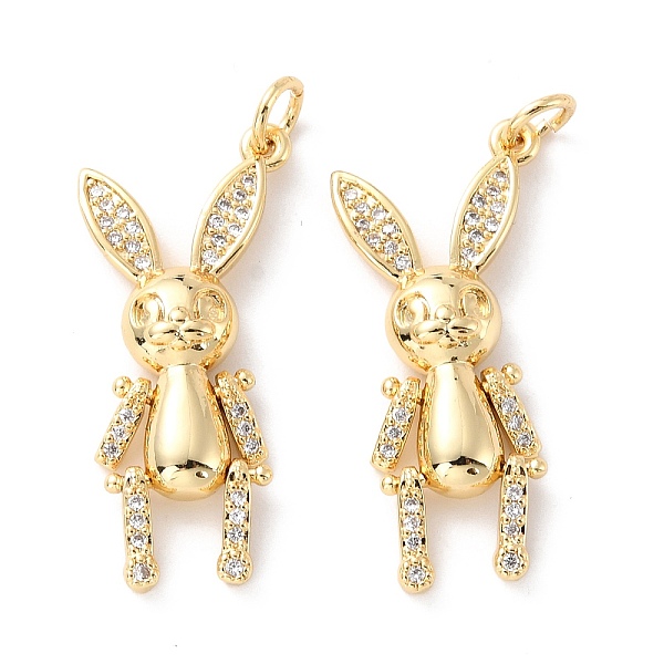 PandaHall Brass Micro Pave Clear Cubic Zirconia Pendant, Long-Lasting Plated, Rabbit, Real 18K Gold Plated, 30x13.5x4.5mm, Ring: 5x1mm...
PandaHall Brass Micro Pave Clear Cubic Zirconia Pendant, Long-Lasting Plated, Rabbit, Real 18K Gold Plated, 30x13.5x4.5mm, Ring: 5x1mm...