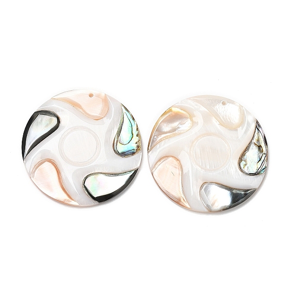 PandaHall Natural Freshwater Shell & Paua Shell & Sea Shell Pendants, Flat Round Charms, 49.5x4.5~5mm, Hole: 1.8mm Mixed Shell Flat Round
PandaHall Natural Freshwater Shell & Paua Shell & Sea Shell Pendants, Flat Round Charms, 49.5x4.5~5mm, Hole: 1.8mm Mixed Shell Flat Round