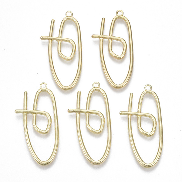 PandaHall Alloy Pendants, Paperclip Shape, Light Gold, 43.5x21x3mm, Hole: 2mm Alloy Others
PandaHall Alloy Pendants, Paperclip Shape, Light Gold, 43.5x21x3mm, Hole: 2mm Alloy Others