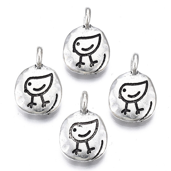 PandaHall Tibetan Style Alloy Pendants, Cadmium Free & Lead Free, Oval with Chick, Antique Silver, 18.5x12x6.5mm, Hole: 3mm Alloy Oval
PandaHall Tibetan Style Alloy Pendants, Cadmium Free & Lead Free, Oval with Chick, Antique Silver, 18.5x12x6.5mm, Hole: 3mm Alloy Oval