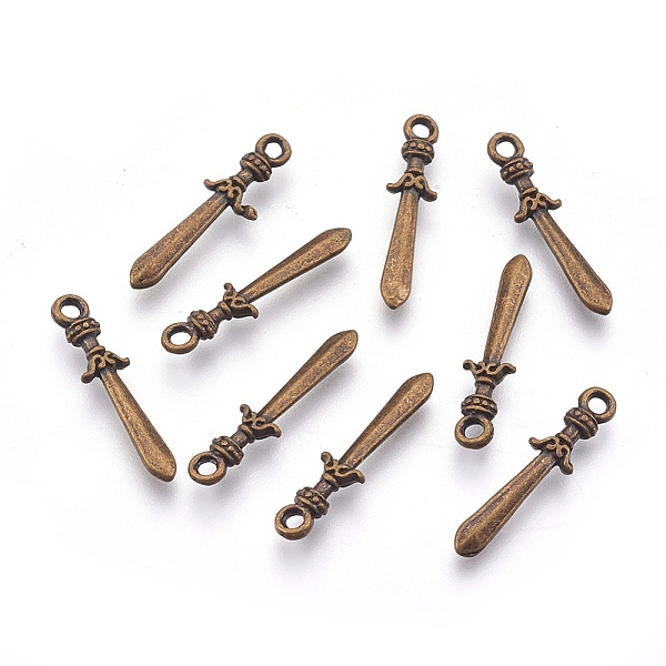 PandaHall Tibetan Style Alloy Pendants, Sword, Cadmium Free & Nickel Free & Lead Free, Antique Bronze, 23x5x2mm, Hole: 2mm, about...
PandaHall Tibetan Style Alloy Pendants, Sword, Cadmium Free & Nickel Free & Lead Free, Antique Bronze, 23x5x2mm, Hole: 2mm, about...