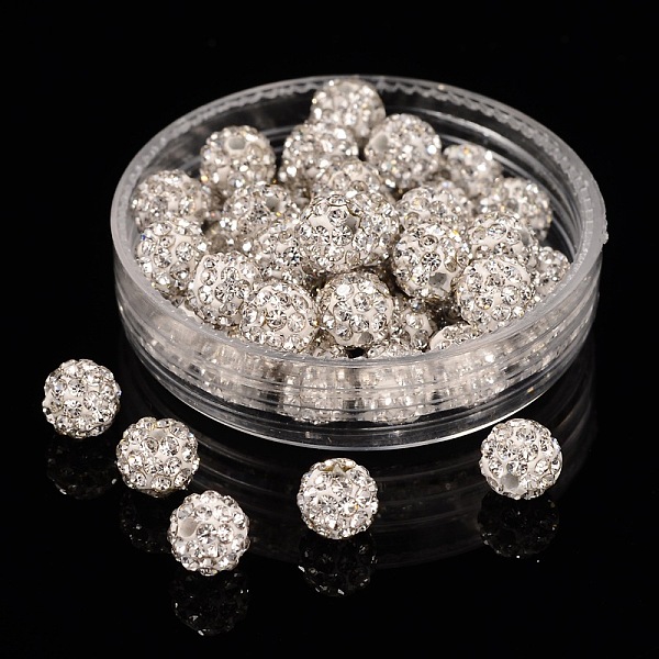 PandaHall Pave Disco Ball Beads, Polymer Clay Rhinestone Beads, Grade A, Round, Crystal, 6mm, Hole: 0.8mm Polymer Clay+Glass Rhinestone..., Clear
PandaHall Pave Disco Ball Beads, Polymer Clay Rhinestone Beads, Grade A, Round, Crystal, 6mm, Hole: 0.8mm Polymer Clay+Glass Rhinestone..., Clear