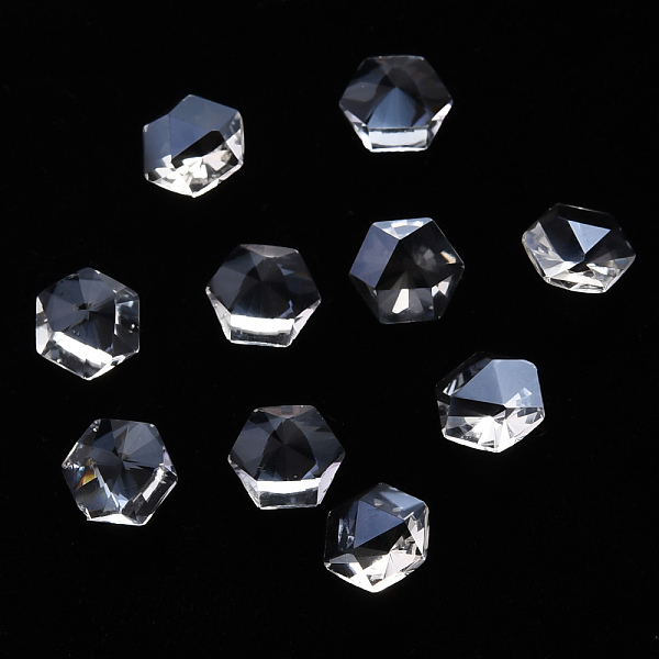 PandaHall Hexagon Transparent Glass Cabochons, Nail Art Decoration Accessories, Faceted, Clear, 6x7x3.5mm Glass Hexagon Clear
PandaHall Hexagon Transparent Glass Cabochons, Nail Art Decoration Accessories, Faceted, Clear, 6x7x3.5mm Glass Hexagon Clear