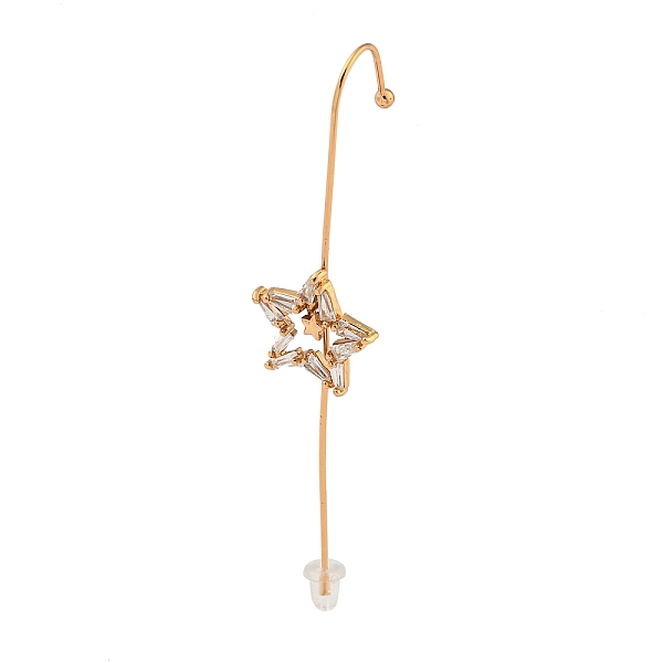 PandaHall Rhinestone Stud Earring, Light Gold Zinc Alloy Ear Wrap Crawler Hook Earrings Earcuffs, Star, 70.5x15mm Alloy Star Clear
PandaHall Rhinestone Stud Earring, Light Gold Zinc Alloy Ear Wrap Crawler Hook Earrings Earcuffs, Star, 70.5x15mm Alloy Star Clear