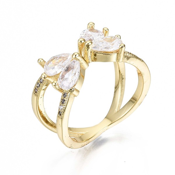 PandaHall Brass Micro Pave Clear Cubic Zirconia Cuff Rings, Open Rings, Criss Cross Rings, Double Rings, X Rings, Nickel Free, Real 16K Gold...
PandaHall Brass Micro Pave Clear Cubic Zirconia Cuff Rings, Open Rings, Criss Cross Rings, Double Rings, X Rings, Nickel Free, Real 16K Gold...