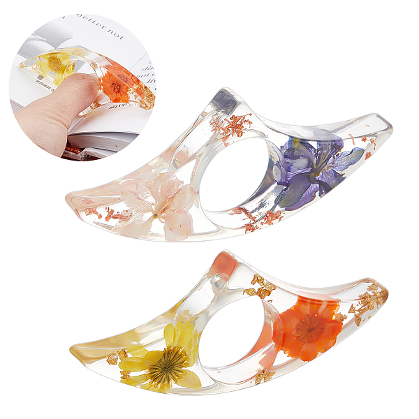 PandaHall Resin with Dried Flower Thumb Bookmark, Thumb Book Page Holder, Thumb Reading Ring, for Keeping Book Open, Book Lovers Gifts, Fan..., Multicolor
PandaHall Resin with Dried Flower Thumb Bookmark, Thumb Book Page Holder, Thumb Reading Ring, for Keeping Book Open, Book Lovers Gifts, Fan..., Multicolor