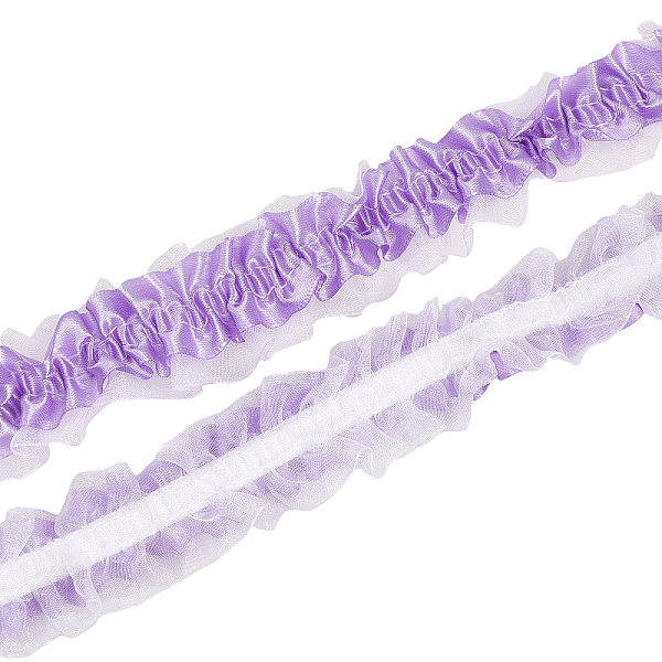 PandaHall Chiffon Lace Trim, Pleated Lace Ribbon, for Clothing Accessories, Medium Purple, 1-1/4 inch(31.5mm), 10 yards/bag Polyester
PandaHall Chiffon Lace Trim, Pleated Lace Ribbon, for Clothing Accessories, Medium Purple, 1-1/4 inch(31.5mm), 10 yards/bag Polyester