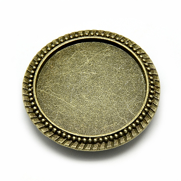 PandaHall Tibetan Style Alloy Brooch Findings, Brooch Base Settings, Cadmium Free & Nickel Free & Lead Free, Flat Round, Antique Bronze...
PandaHall Tibetan Style Alloy Brooch Findings, Brooch Base Settings, Cadmium Free & Nickel Free & Lead Free, Flat Round, Antique Bronze...