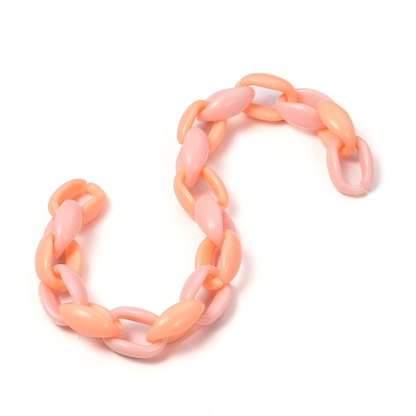 PandaHall Handmade Opaque Acrylic Cable Chains, for Handbag Chains Making, Two Tone, Light Salmon, 16x11x6.5mm, 39.37 inch(1m)/strand..., Red
PandaHall Handmade Opaque Acrylic Cable Chains, for Handbag Chains Making, Two Tone, Light Salmon, 16x11x6.5mm, 39.37 inch(1m)/strand..., Red