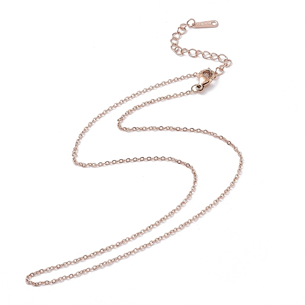 PandaHall Ion Plating(IP) 304 Stainless Steel Cable Chain Necklace for Men Women, Rose Gold, 15.75 inch(40cm) 304 Stainless Steel
PandaHall Ion Plating(IP) 304 Stainless Steel Cable Chain Necklace for Men Women, Rose Gold, 15.75 inch(40cm) 304 Stainless Steel