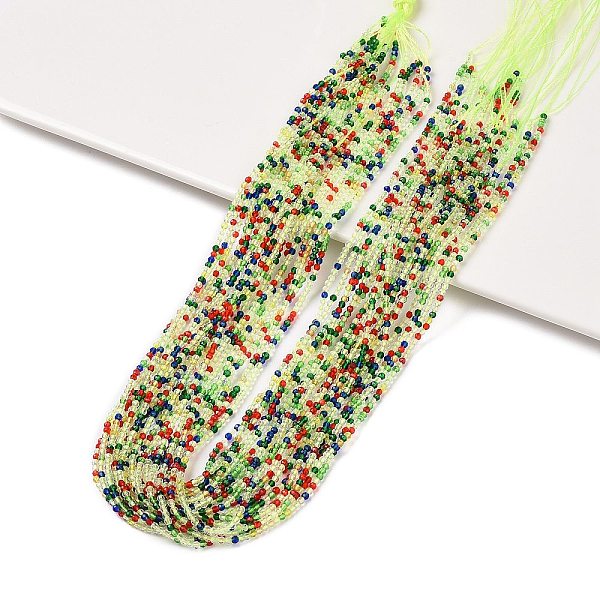PandaHall Transparent Gradient Color Glass Beads Strands, Faceted Round, Green Yellow, 2mm, Hole: 0.5mm, about 194pcs/strand, 14.57''(37cm)..., Multicolor
PandaHall Transparent Gradient Color Glass Beads Strands, Faceted Round, Green Yellow, 2mm, Hole: 0.5mm, about 194pcs/strand, 14.57''(37cm)..., Multicolor