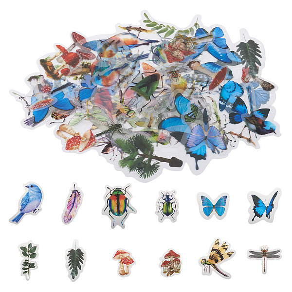 PandaHall Kissitty Waterproof PVC Adhesive Stickers Set, for DIY Photo Album Diary Scrapbook Decorative, Leaf & Butterfly & Insect & Bird &..., Multicolor
PandaHall Kissitty Waterproof PVC Adhesive Stickers Set, for DIY Photo Album Diary Scrapbook Decorative, Leaf & Butterfly & Insect & Bird &..., Multicolor