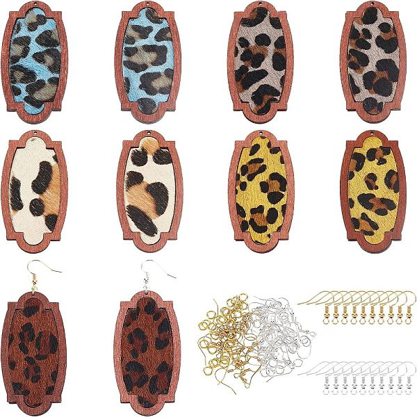 PandaHall Olycraft DIY Leopard Print Pattern Rectangle Dangle Earring Making Kit, Including Cowhide Leather Pendants with Wood, Brass..., Multicolor
PandaHall Olycraft DIY Leopard Print Pattern Rectangle Dangle Earring Making Kit, Including Cowhide Leather Pendants with Wood, Brass..., Multicolor