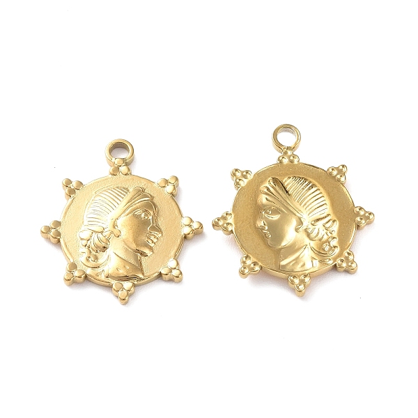 PandaHall Ion Plating(IP) 304 Stainless Steel Pendants, Sun with Human Head Charm, Golden, 23x20x2.5mm, Hole: 2mm 304 Stainless Steel Sun
PandaHall Ion Plating(IP) 304 Stainless Steel Pendants, Sun with Human Head Charm, Golden, 23x20x2.5mm, Hole: 2mm 304 Stainless Steel Sun
