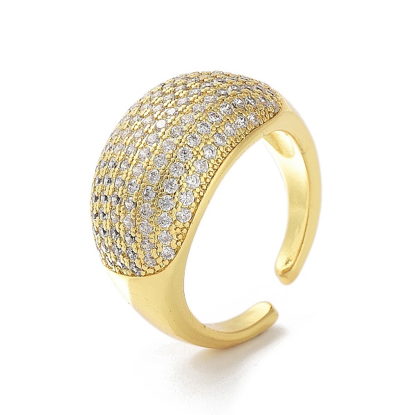 PandaHall Brass with Cubic Zirconia Open Cuff Rings for Women, Real 18K Gold Plated, 7.5~17.5mm, Inner Diameter: 22.5mm Brass Clear
PandaHall Brass with Cubic Zirconia Open Cuff Rings for Women, Real 18K Gold Plated, 7.5~17.5mm, Inner Diameter: 22.5mm Brass Clear