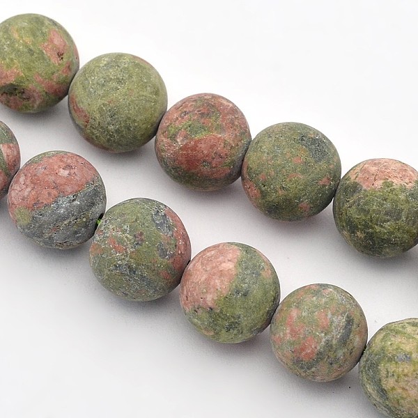 PandaHall Frosted Round Natural Unakite Beads Strands, 10mm, Hole: 1mm, about 37~39pcs/strand, 14.9~15.6 inch Unakite Round
PandaHall Frosted Round Natural Unakite Beads Strands, 10mm, Hole: 1mm, about 37~39pcs/strand, 14.9~15.6 inch Unakite Round