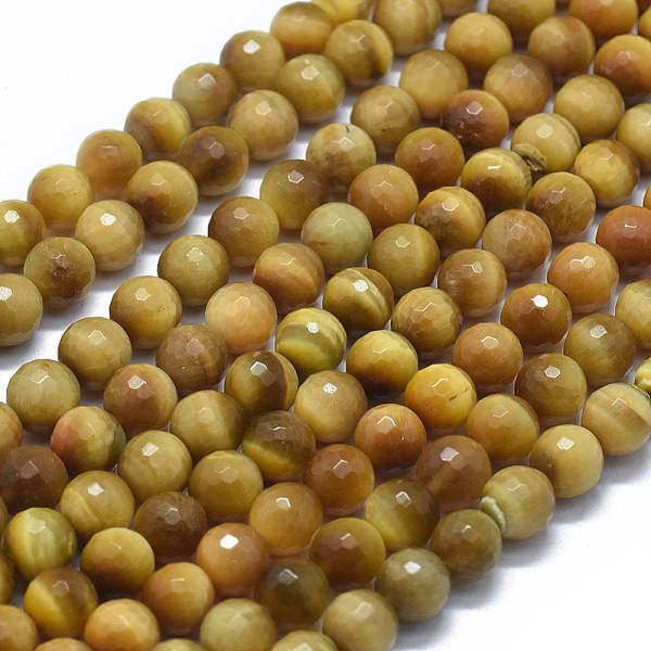 PandaHall Natural Gold Tiger Eye Beads Strands, Faceted, Round, 8mm, Hole: 1mm, about 48pcs/strand, 15.35 inch(39cm) Tiger Eye Round
PandaHall Natural Gold Tiger Eye Beads Strands, Faceted, Round, 8mm, Hole: 1mm, about 48pcs/strand, 15.35 inch(39cm) Tiger Eye Round