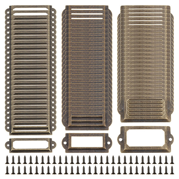 PandaHall GLOBLELAND 75 Pcs Iron Label Frame Antique Bronze Metal Label Holders Name Card Frame Card Tag Label Holder with Screws for Office...
PandaHall GLOBLELAND 75 Pcs Iron Label Frame Antique Bronze Metal Label Holders Name Card Frame Card Tag Label Holder with Screws for Office...