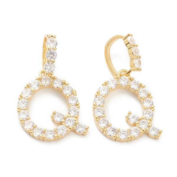 PandaHall Brass Micro Pave Clear Cubic Zirconia Pendants, Real 18K Gold Plated, Letter, Letter.Q, 19~22.5x10.5~20x2.5mm, Hole: 9.5x6mm...
PandaHall Brass Micro Pave Clear Cubic Zirconia Pendants, Real 18K Gold Plated, Letter, Letter.Q, 19~22.5x10.5~20x2.5mm, Hole: 9.5x6mm...